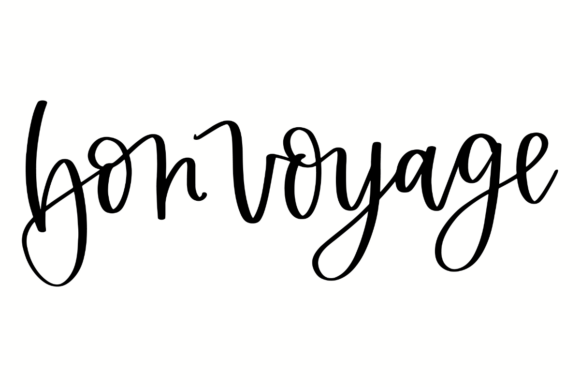 Bon Voyage Vacation Quote Graphics for Crafts