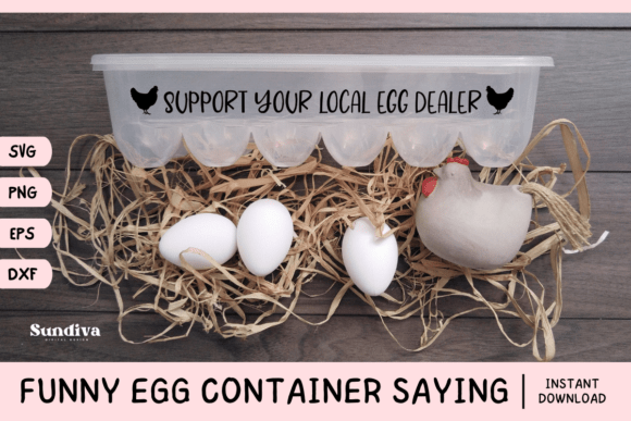 Funny Egg Container Saying SVG 1 for Graphics and Crafts