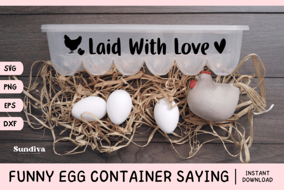 Funny Egg Container Saying SVG 12 for Graphics and Crafts