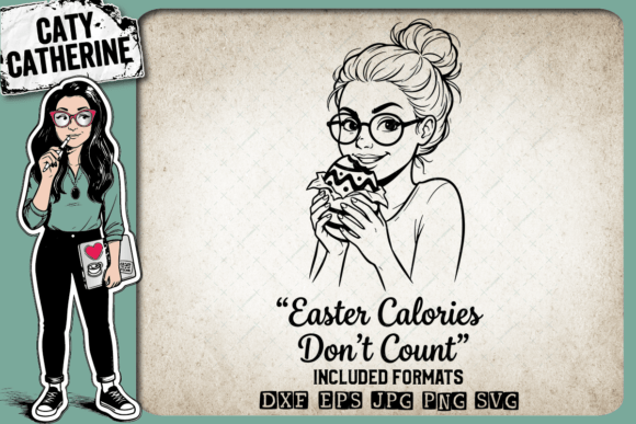 Funny Quote Easter Calories Don t Count Graphics for Crafts