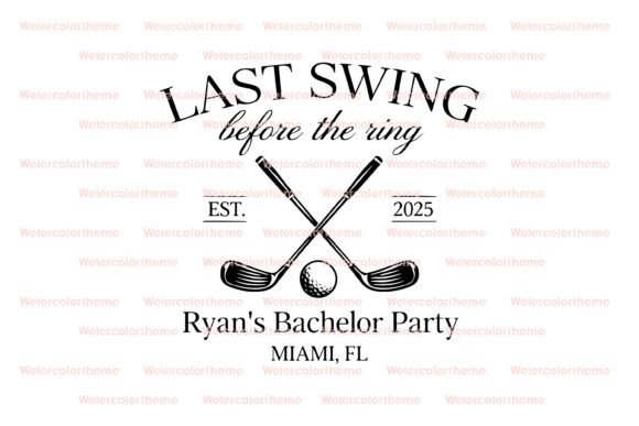 Golf Bachelor Party SVG Graphics for Crafts