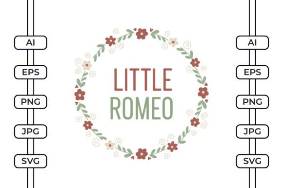 Little Romeo - Valentines Day SVG for Graphics & Crafts