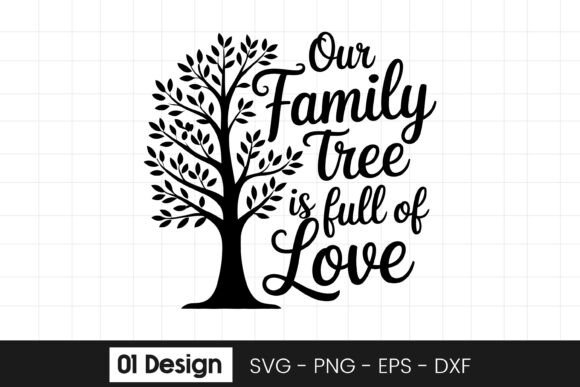 Our Family Tree Full of Love SVG PNG Graphics and Crafts Review